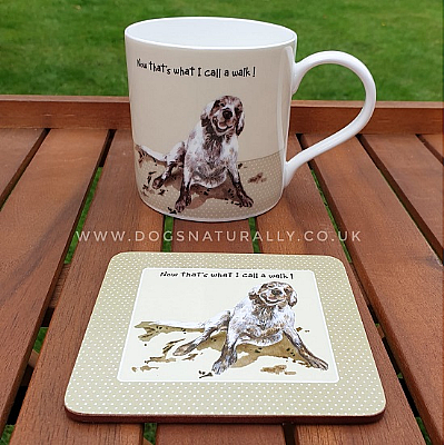 Good Walk - Fun Dog Mug & Coaster Set
